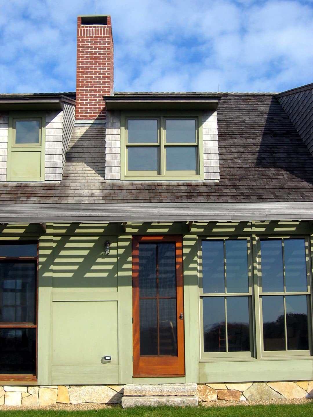 Side Exterior Door of Home on Martha's Vineyard | Rodman Paul Architects