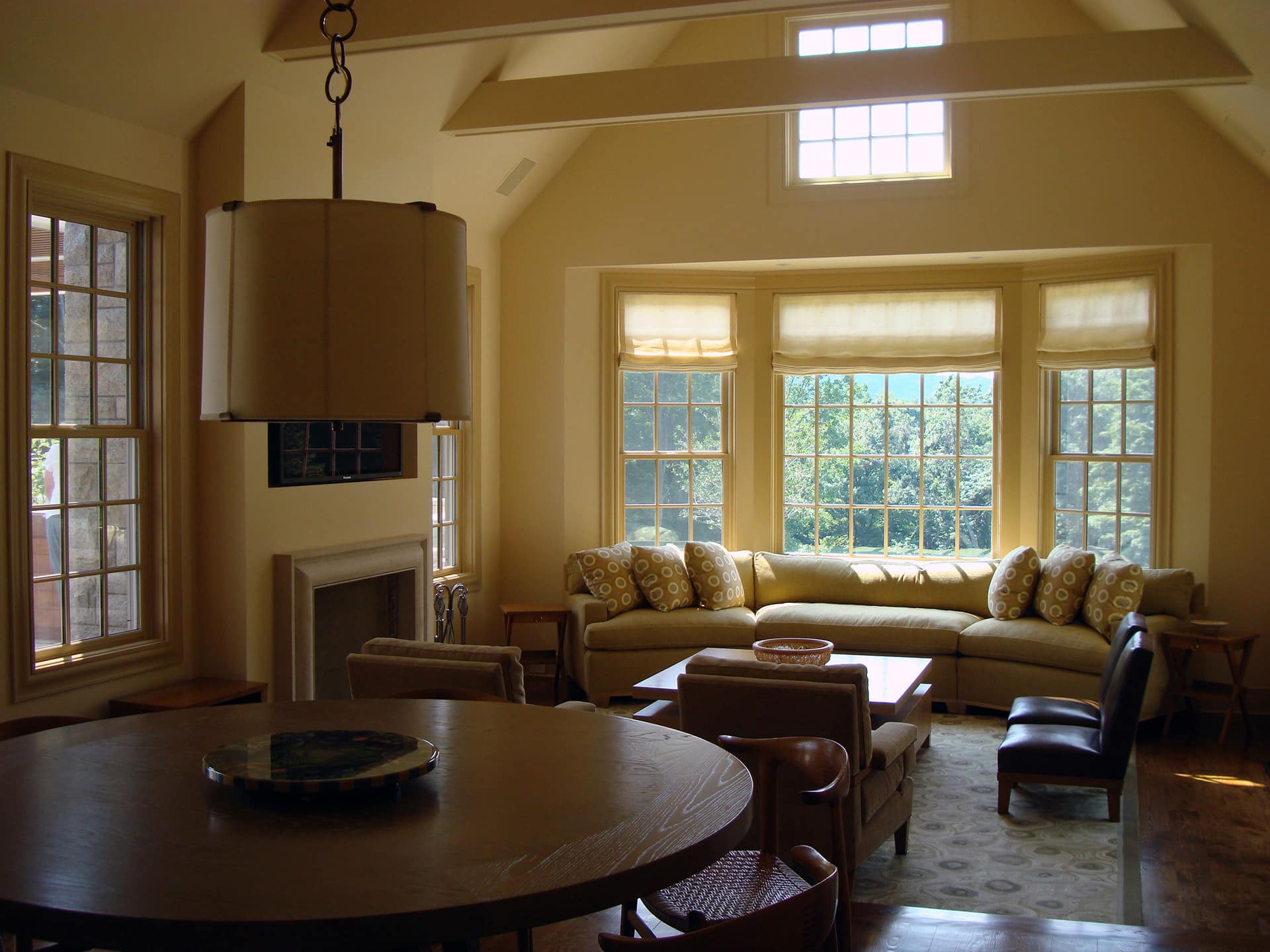 Family room of estate in Washington, Connecticut | Rodman Paul Architects