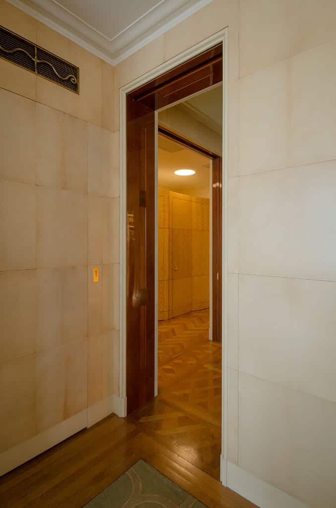 Hallway and Doorway in Elegantly Renovated East Side Apartment | Rodman Paul Architects